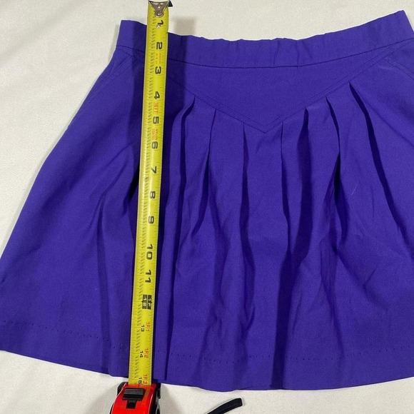 Vintage Adidas Skirt Purple Pleated Tennis Y2K 90s Athletic Retro Made in USA - Picture 6 of 6